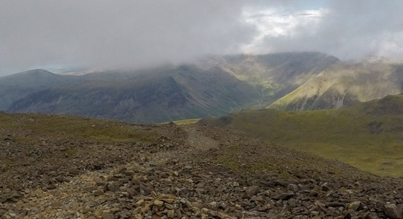 Route down Scafell Pike