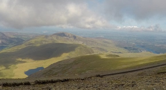 Train track up Snowdon