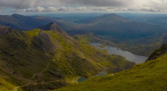 View from near the top of Snowdon