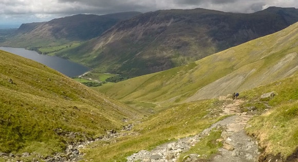 Wast Water viewed from Scafell Pike route