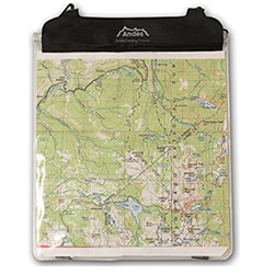 Waterproof map case for hiking