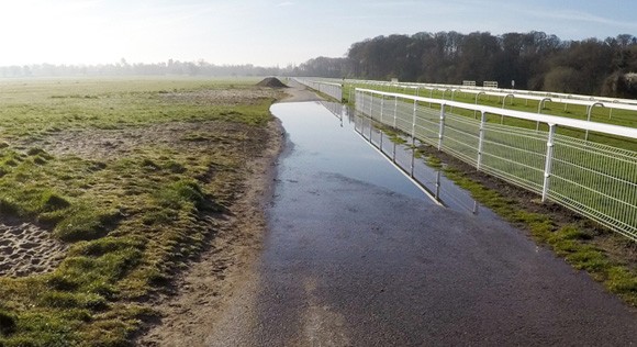 Large puddle at York Park Run