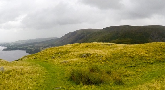 Route down Hallin Fell