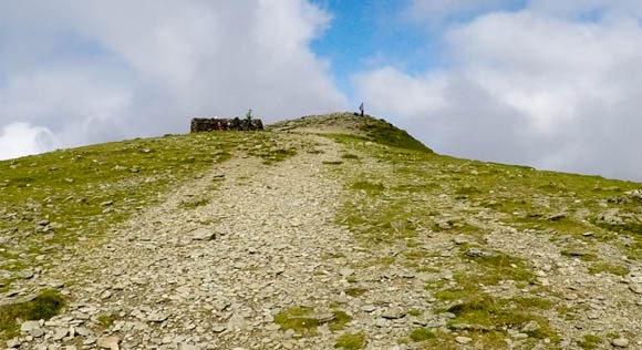 Shelter at the top of Helvellyn