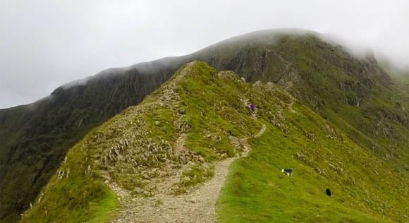 Striding Edge multiple paths