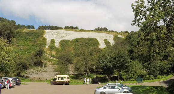 White horse from the car park