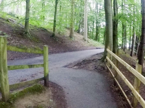 start of nine edges walk in fairholmes car park