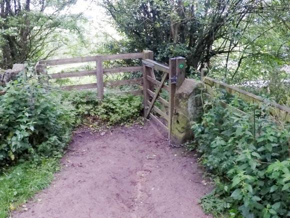 Gate near Robin Hood Inn