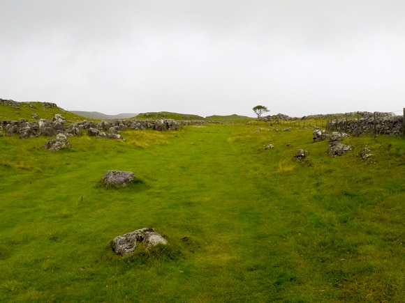 Grassed route to Malham Tarn