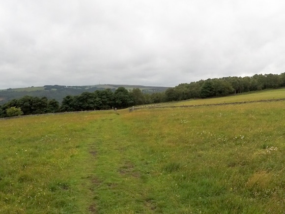 grass route after Grouse Inn