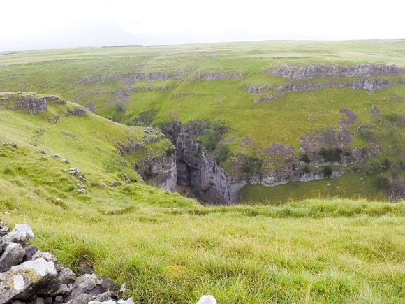 Gordale Scar from above