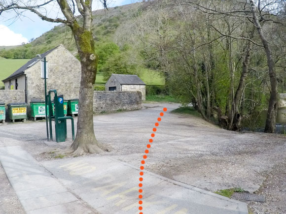 Dovedale car park to stepping stones