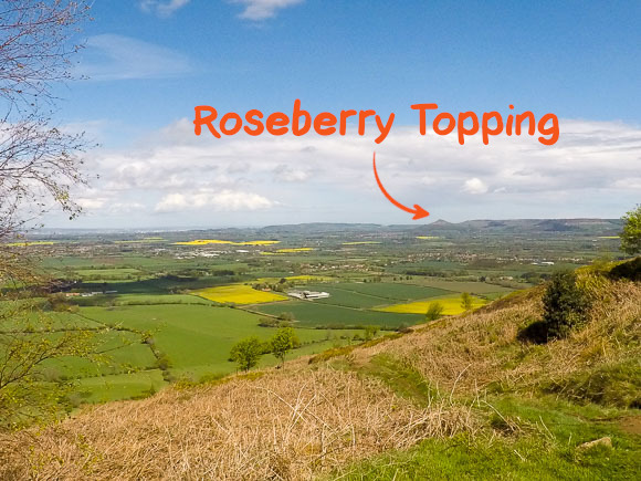 Roseberry Topping from Lord Stones Walk